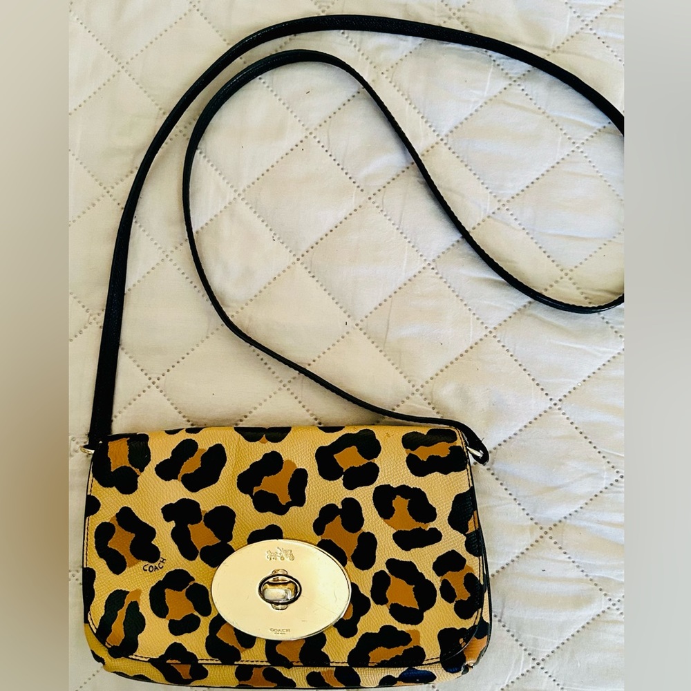 COACH Chelsea Animal Print Crossbody